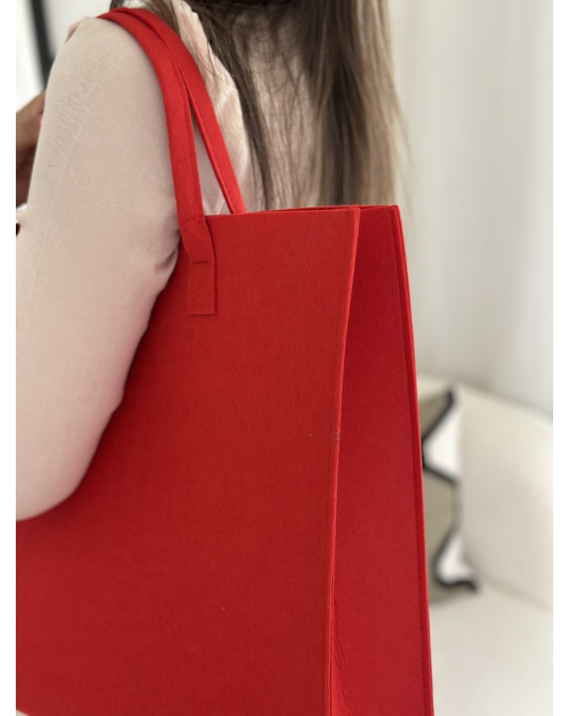 VILTEN DRAAGTAS "GRENOBLE"- ROOD - L (42x12x35cm)