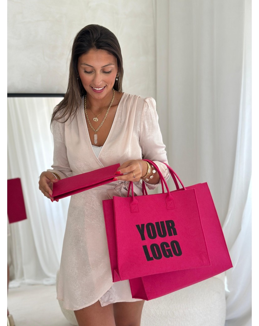 SAC GRENOBLE - FUSCHIA -  L (42x12x35cm)