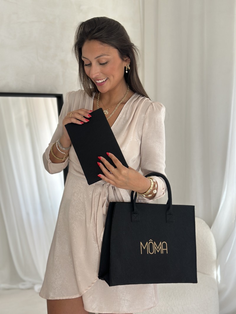 SAC GRENOBLE - NOIR - M (35,5x11x28,5cm)