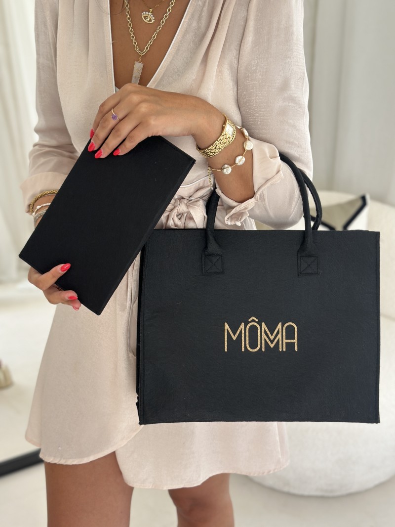 SAC GRENOBLE - NOIR - M (35,5x11x28,5cm)