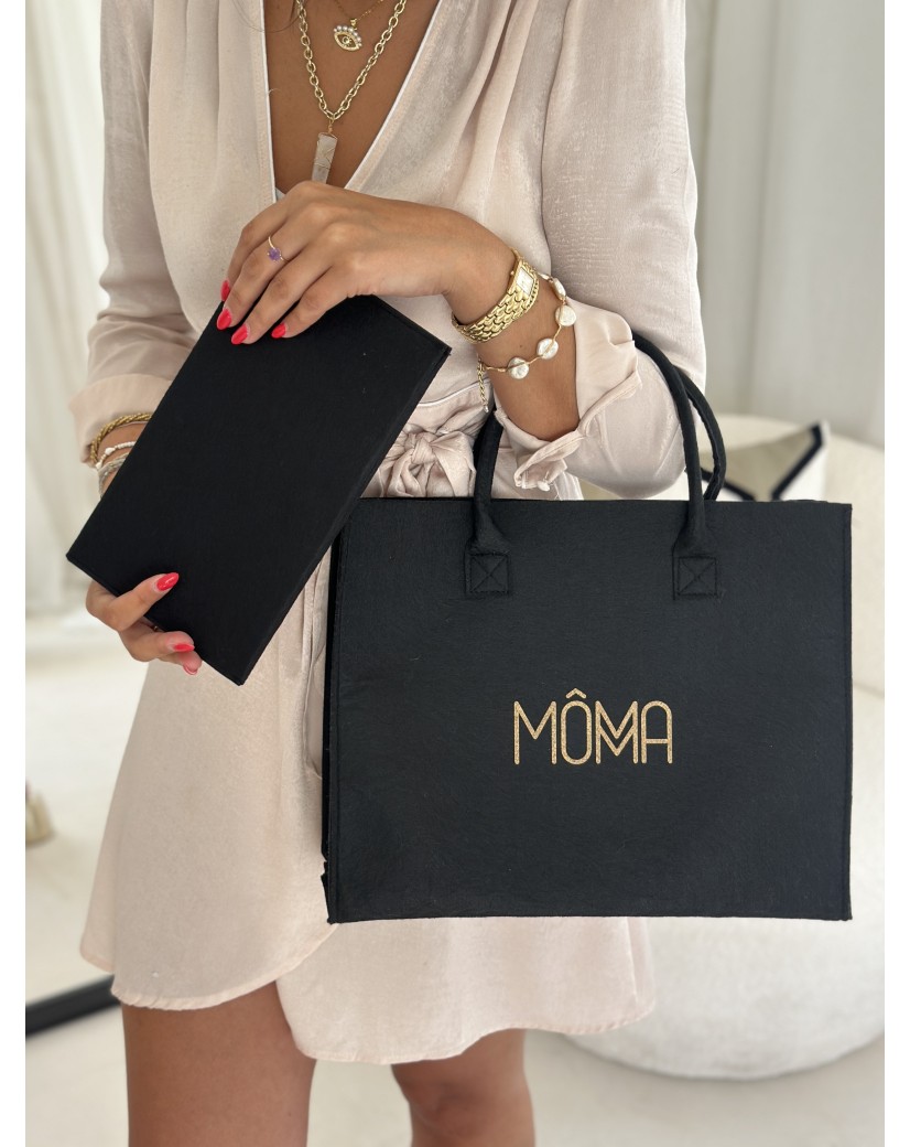 SAC GRENOBLE - NOIR - M (35,5x11x28,5cm)