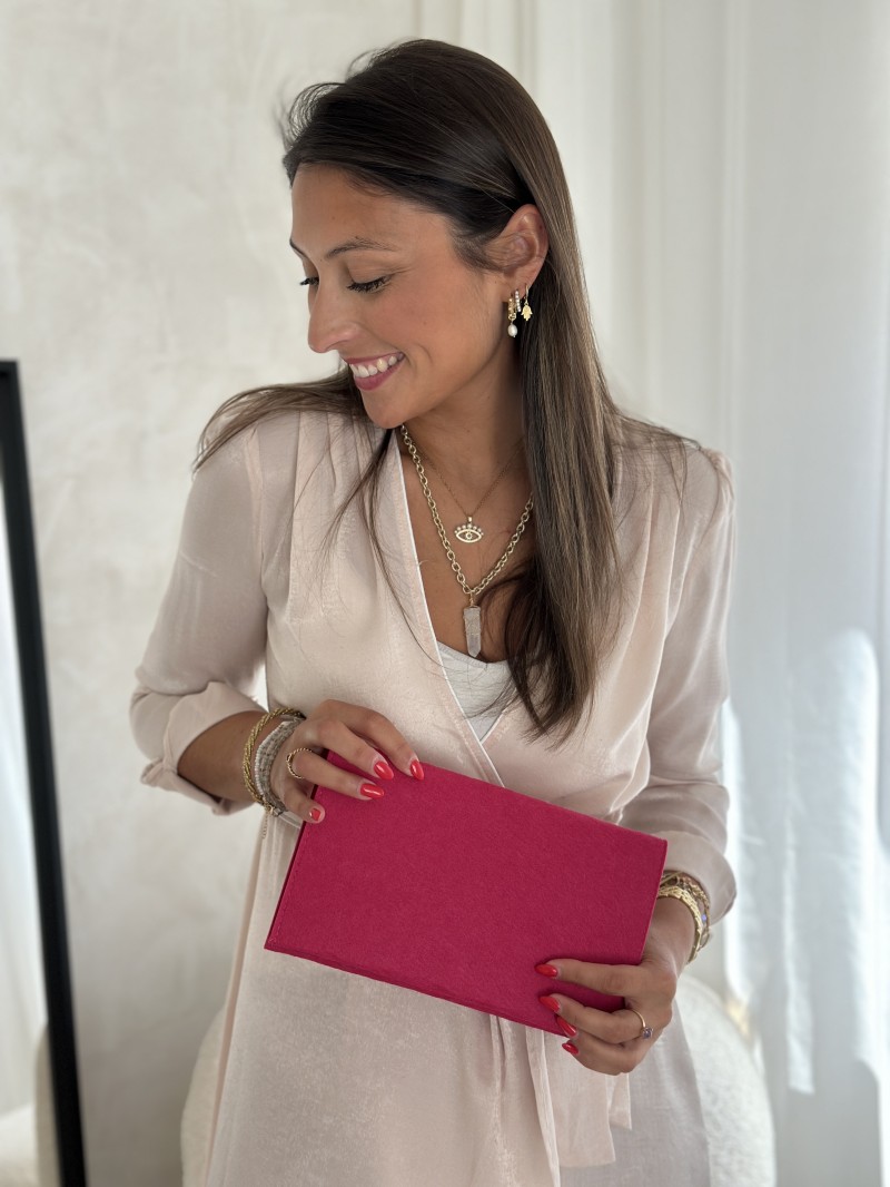 GRENOBLE POUCH - FUCHSIA (25 x 15 cm)
