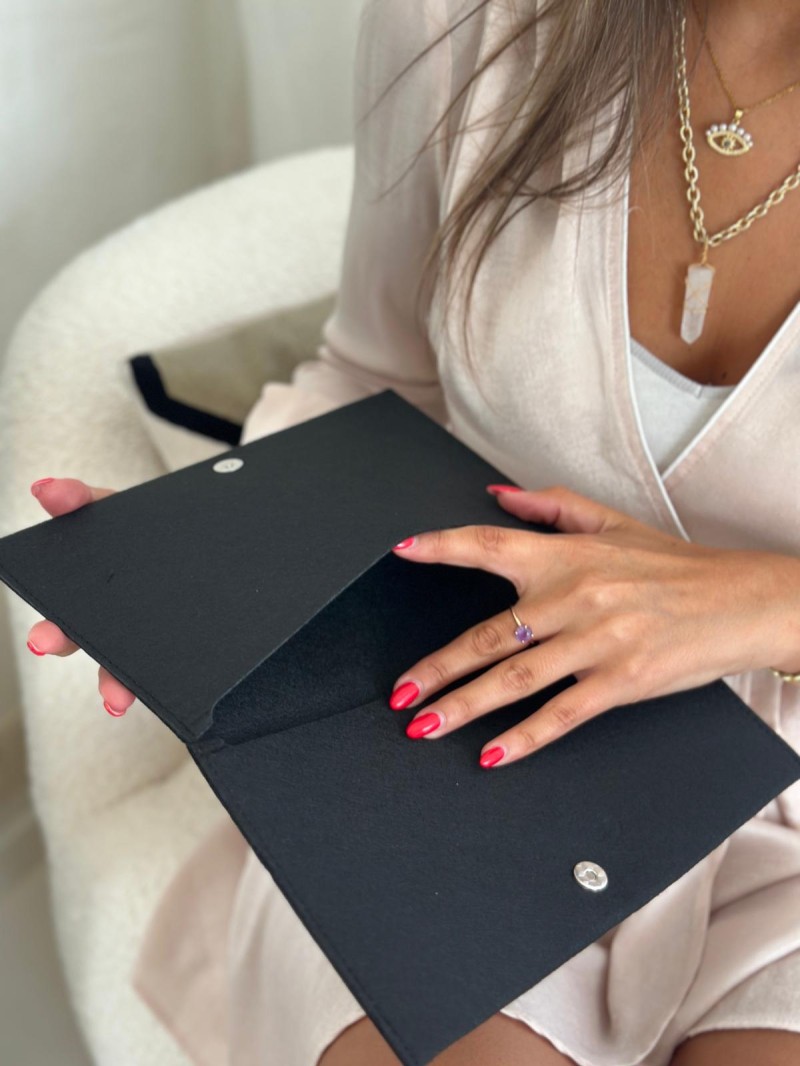 Pochette Feutrine Noir – Personnalisable avec votre logo