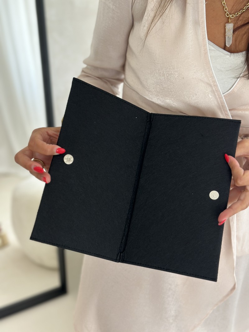 Praktisches Filz-Etui GRENOBLE Zwart – individuell bedruckbar