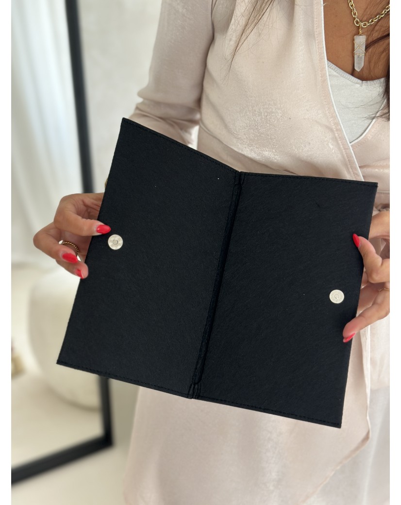 Pochette Feutrine Noir – Personnalisable avec votre logo