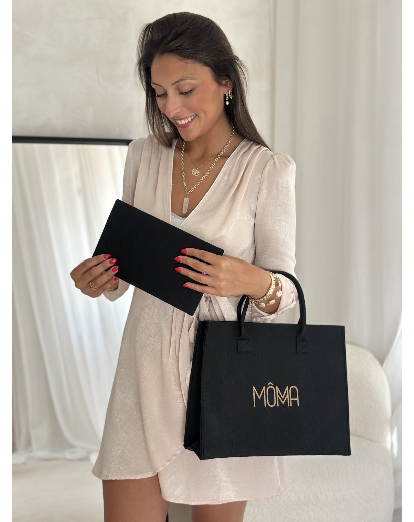 Pochette Feutrine Noir – Personnalisable avec votre logo