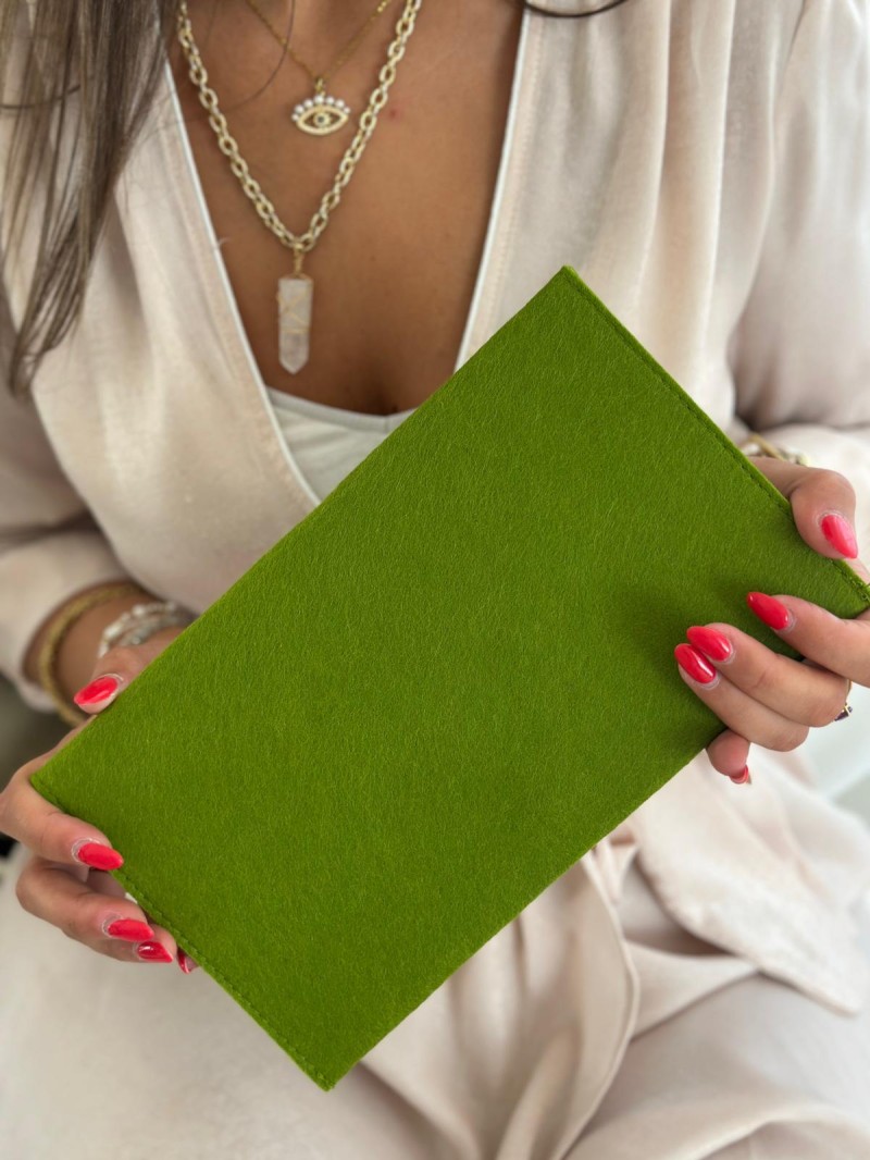 POCHETTE GRENOBLE - GROEN (25 x 15 cm)