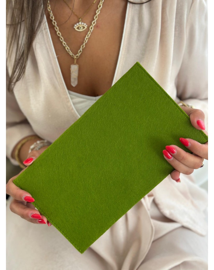 POCHETTE GRENOBLE - GROEN (25 x 15 cm)