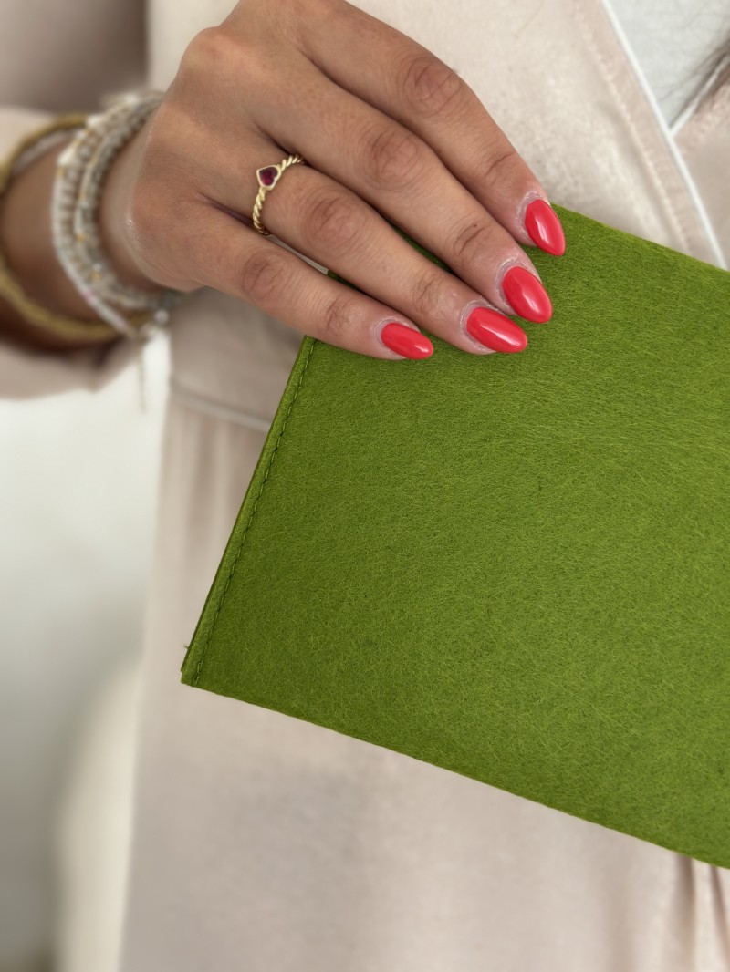 POCHETTE GRENOBLE - GROEN (25 x 15 cm)