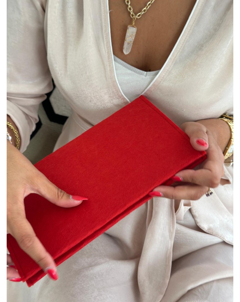 GRENOBLE POUCH - RED (25 x 15 cm)