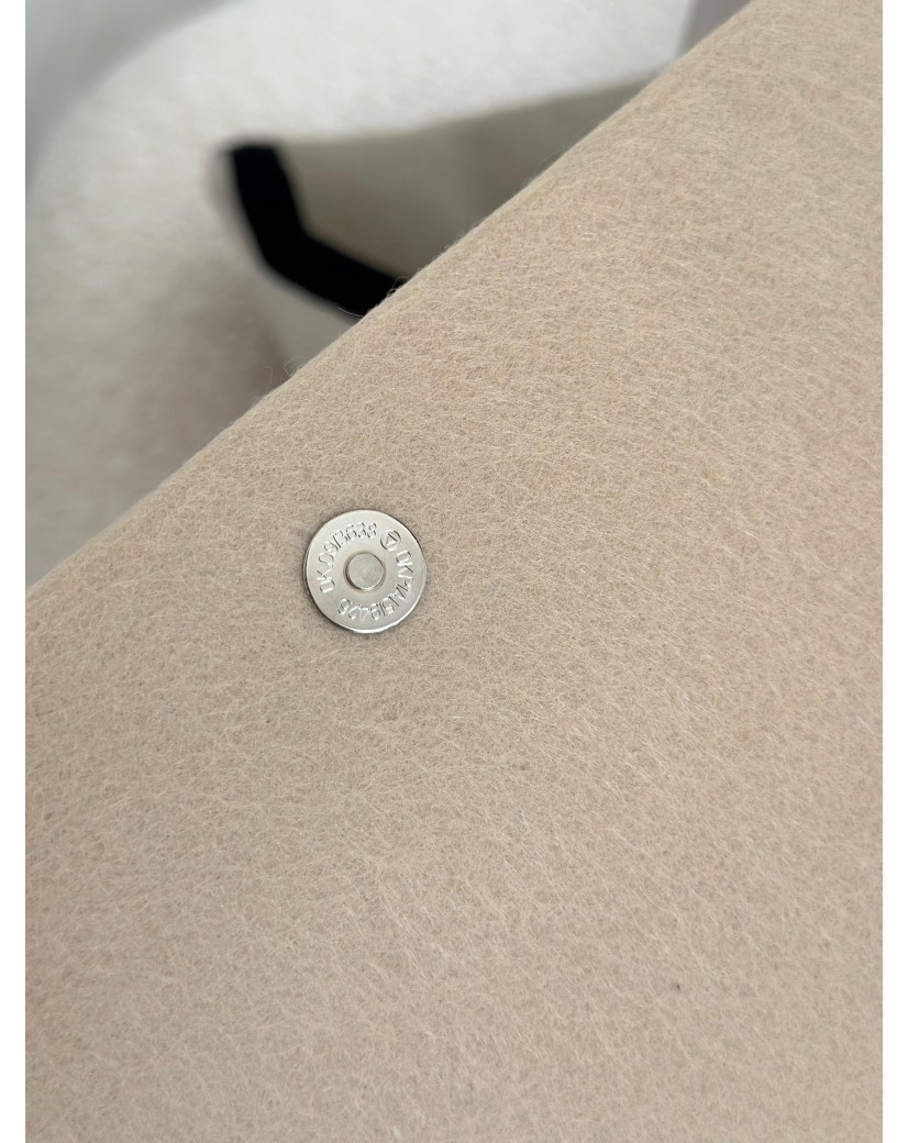 Praktisches Filz-Etui GRENOBLE Beige – individuell bedruckbar