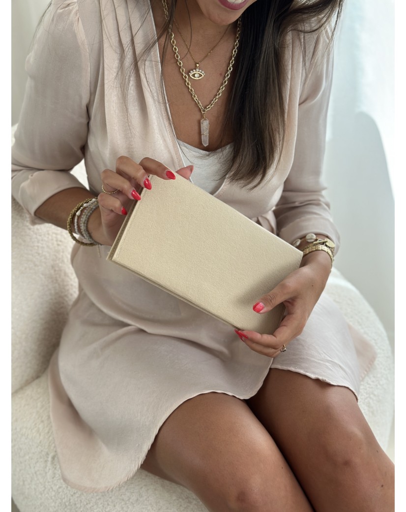 Praktisches Filz-Etui GRENOBLE Beige – individuell bedruckbar