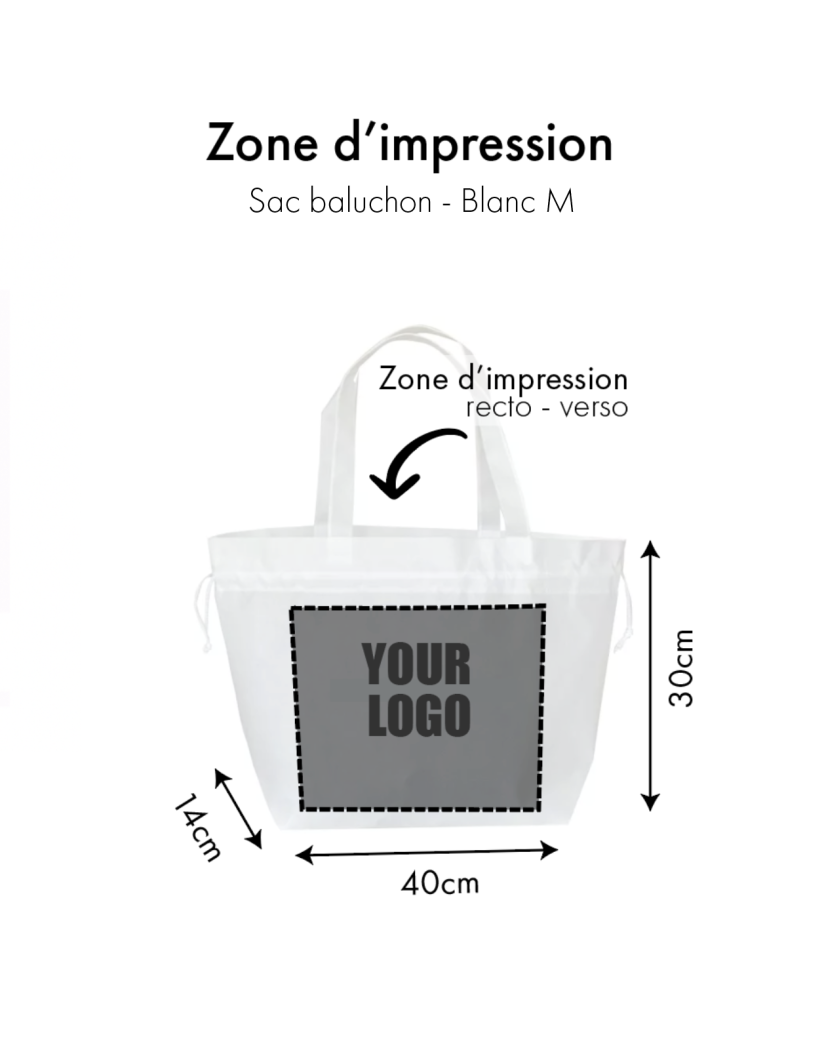 SAC NICE WHITE L (58x24x35cm)