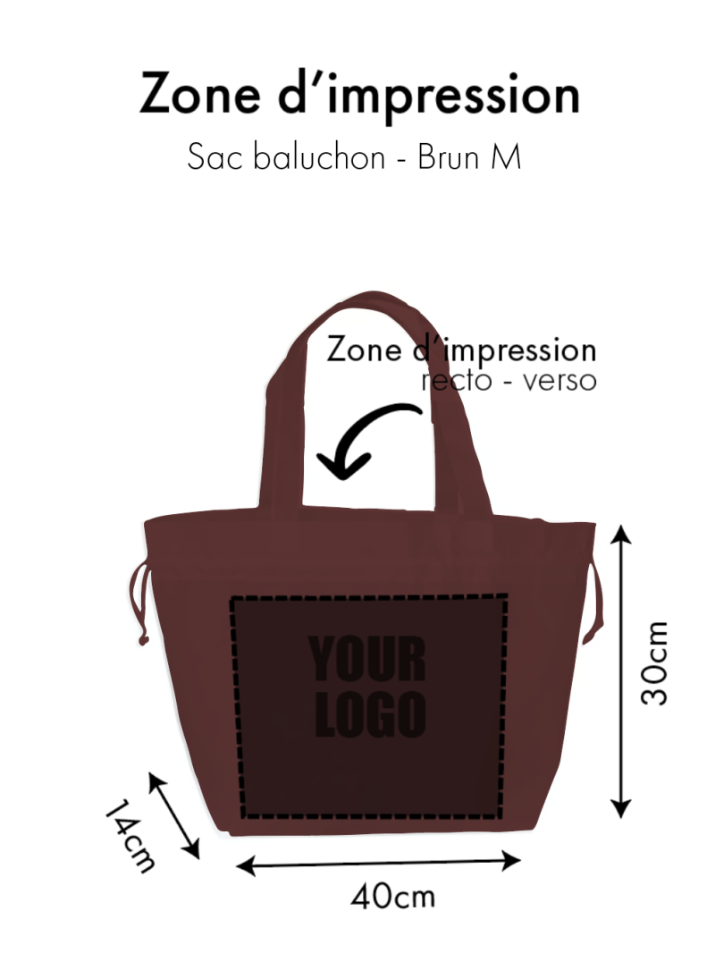 SAC NICE BRUN - M (40x14x30cm)