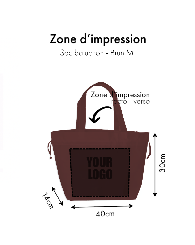 SAC NICE BRUN - M (40x14x30cm)