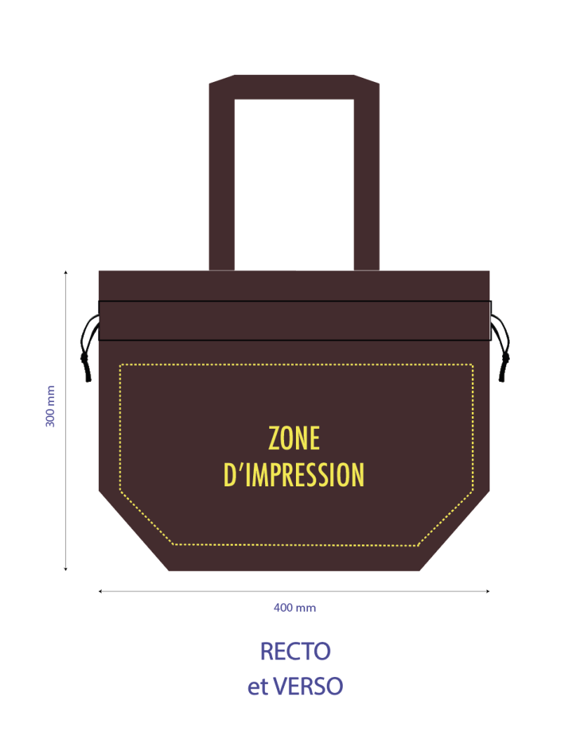 SAC NICE BRUN - M (40x14x30cm)