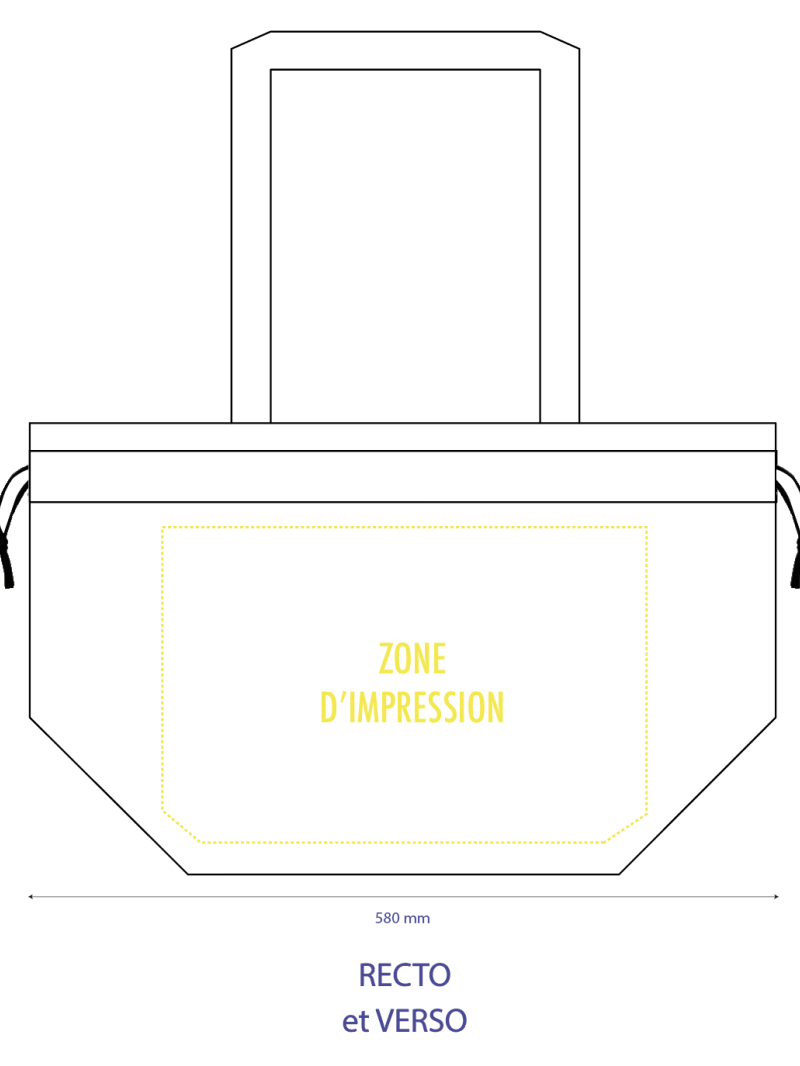 SAC NICE WHITE L (58x24x35cm)