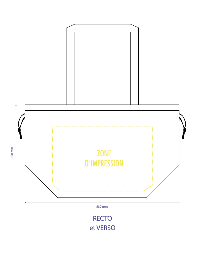 SAC NICE WHITE L (58x24x35cm)