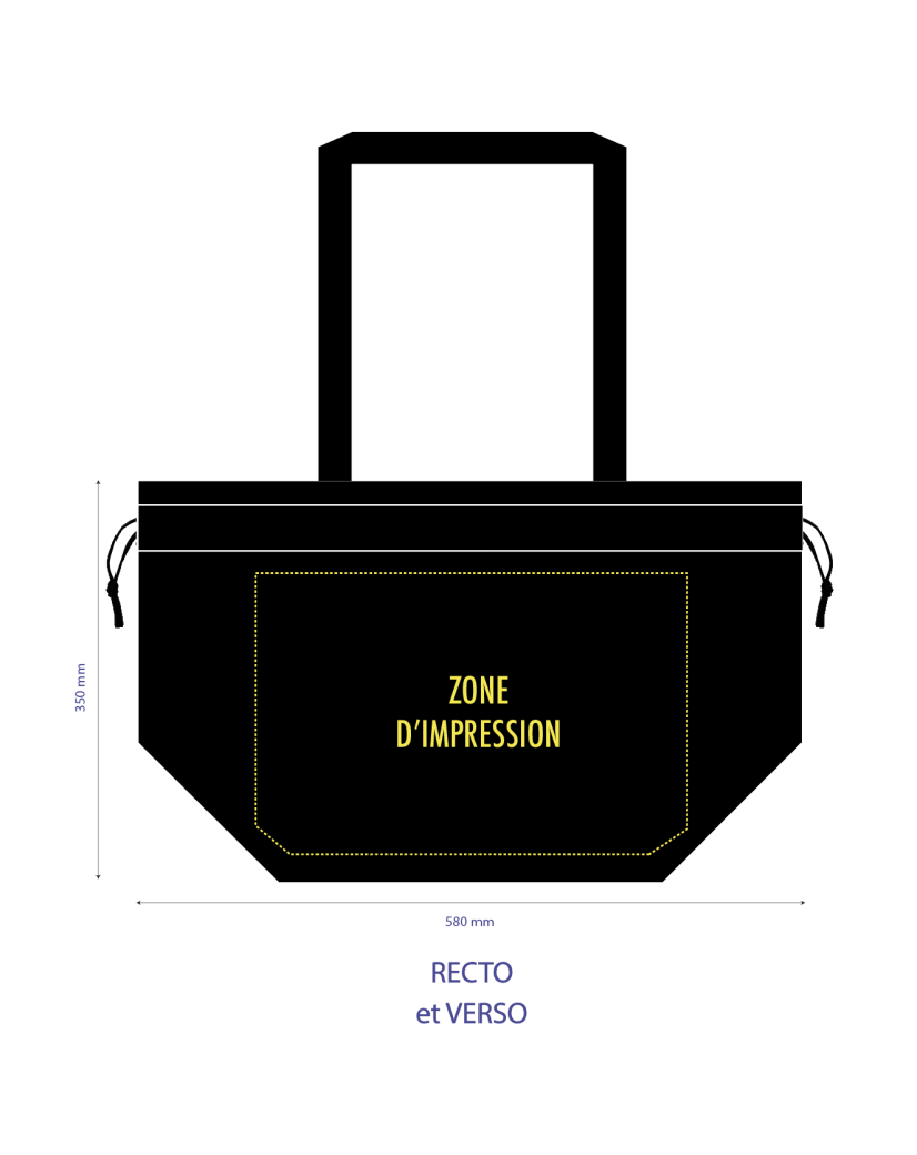 NICE Bag Black L (58x24x35 cm)