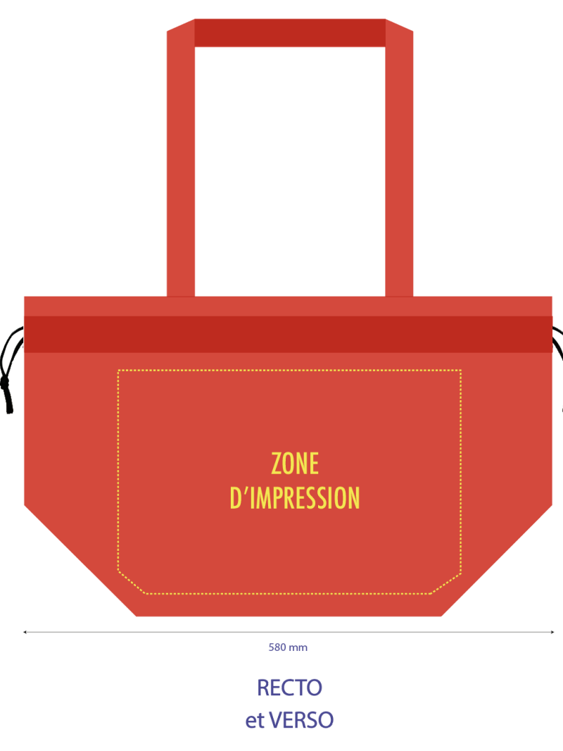 Nice Tragetasche Rot L (58x24x35cm)