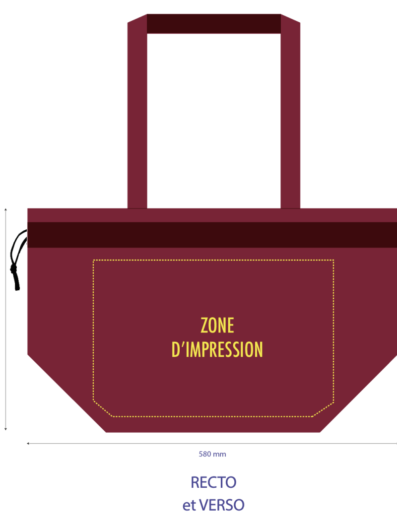 NICE BORDEAUX L TASCHEN (58x24x35cm)