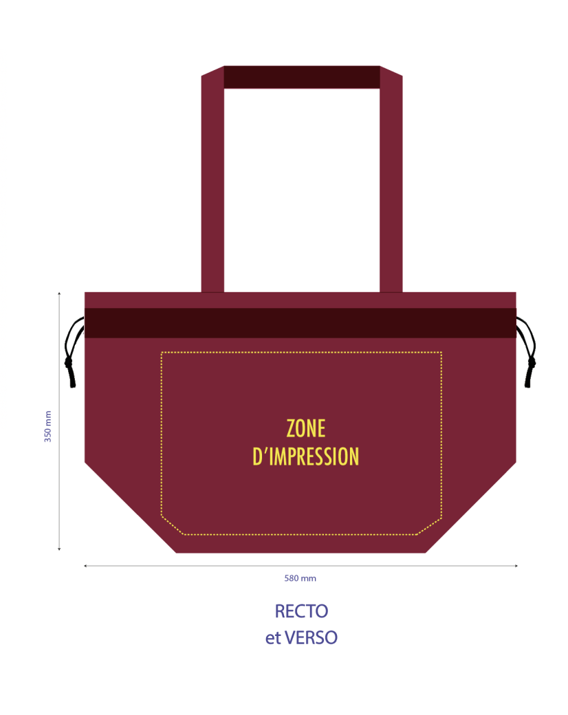 NICE BORDEAUX L TASCHEN (58x24x35cm)