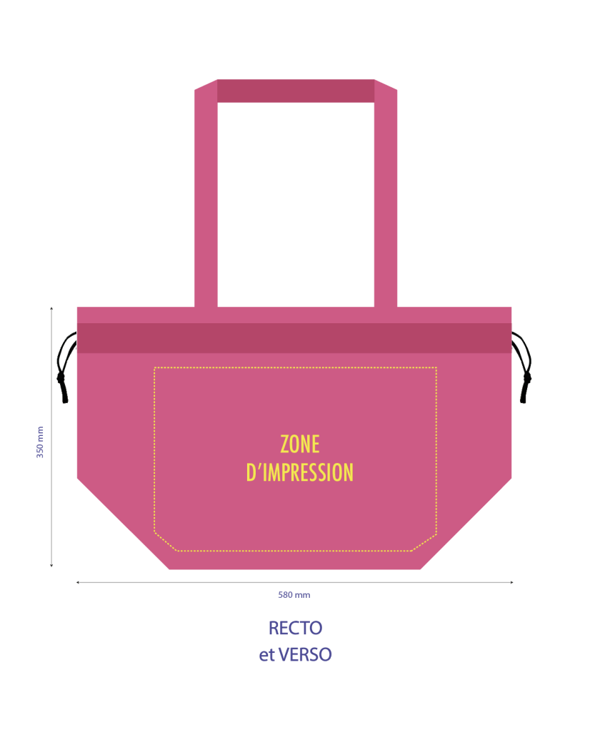 NICE ROSA L TASCHEN (58x24x35cm)