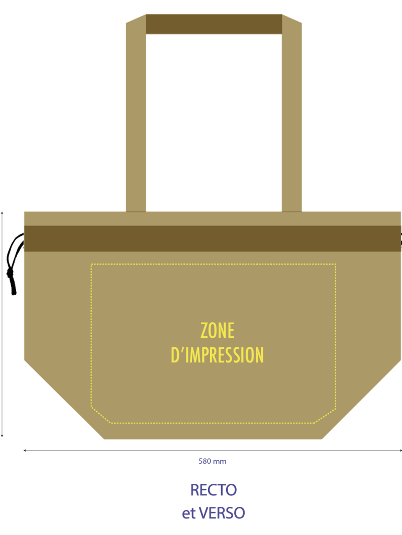 SAC NICE BEIGE L (58x24x35cm)