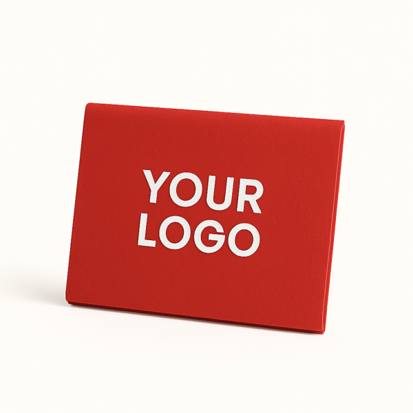 Pochette Feutrine Rouge – Personnalisable avec votre logo