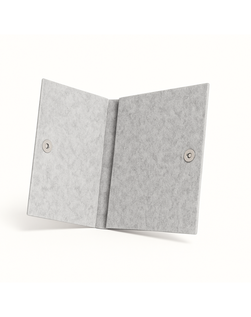 GRENOBLE POUCH - LIGHT GREY (25 x 15 cm)