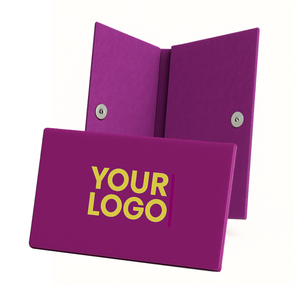 Pochette Feutrine mauve – Personnalisable avec votre logo