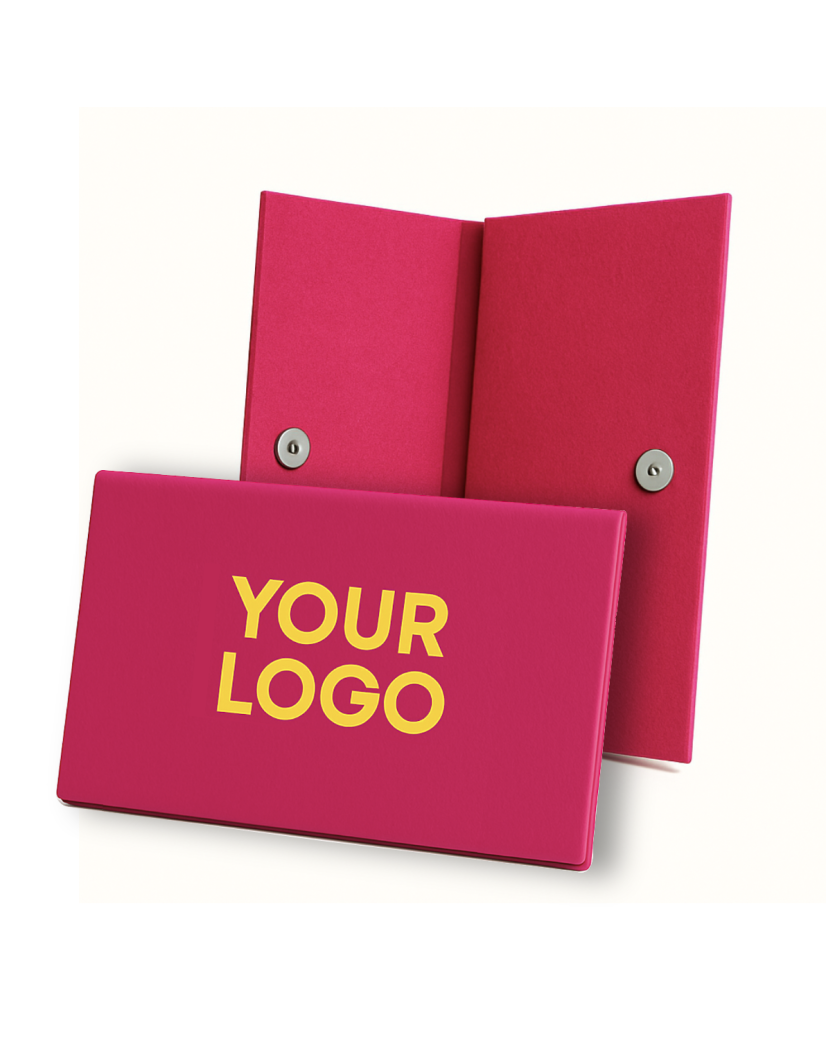 Praktisches Filz-Etui GRENOBLE Fuchsia – individuell bedruckbar
