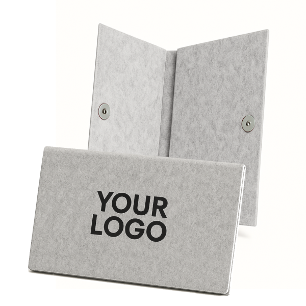 Pochette Feutrine gris clair – Personnalisable avec votre logo