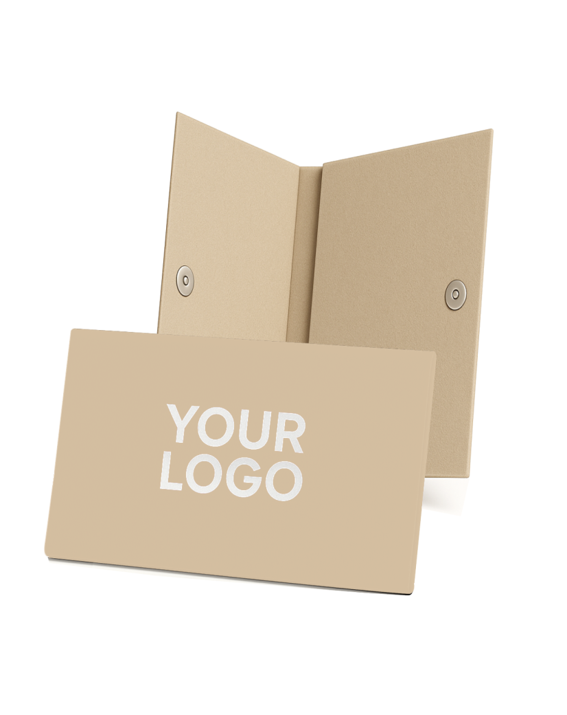 Pochette Feutrine Beige – Personnalisable avec votre logo