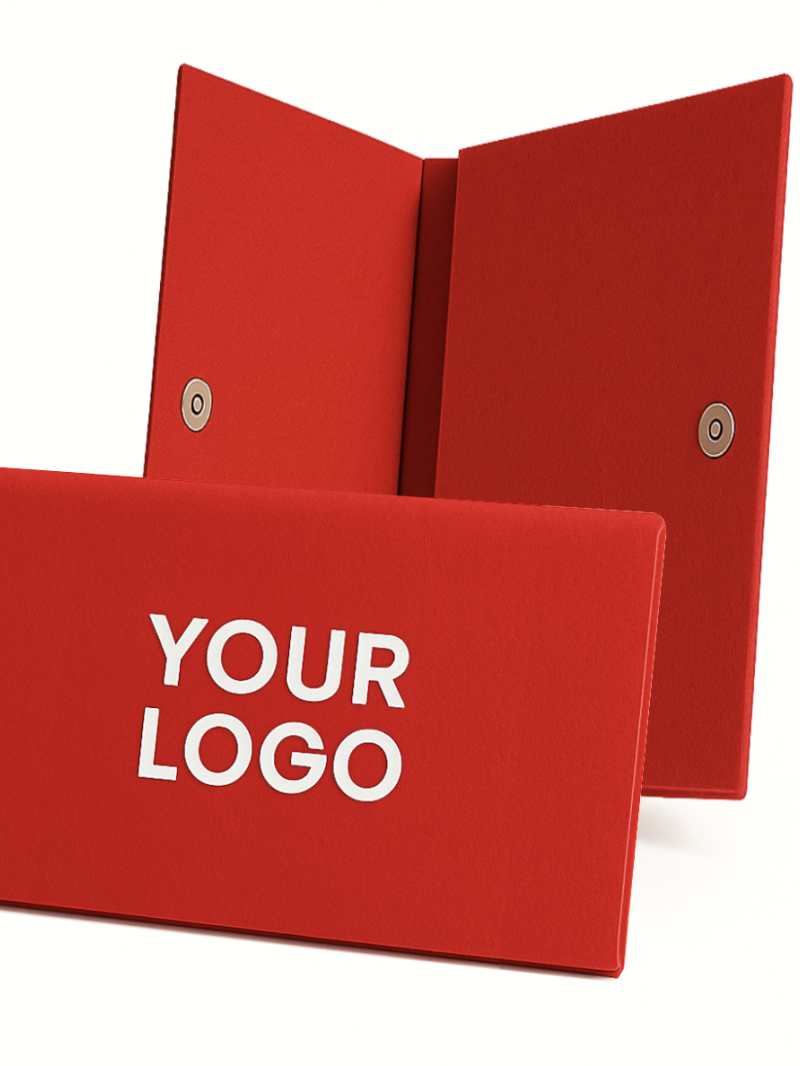 Pochette Feutrine Rouge – Personnalisable avec votre logo