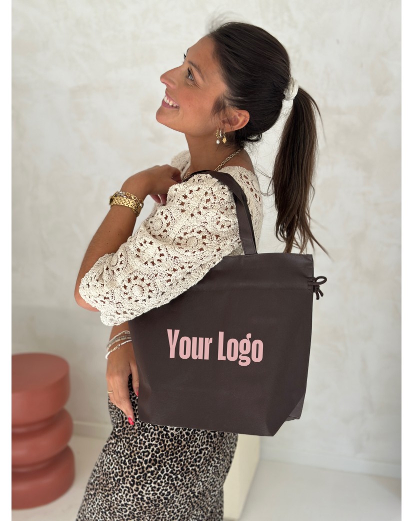SAC NICE BRUN - M (40x14x30cm)