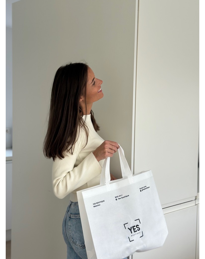 Bolsa de tela blanca personalizada, barata y ecológica