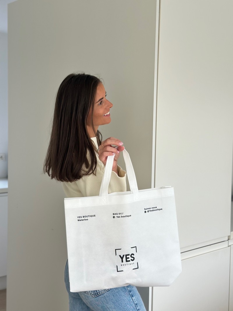 Bolsa de tela blanca personalizada, barata y ecológica