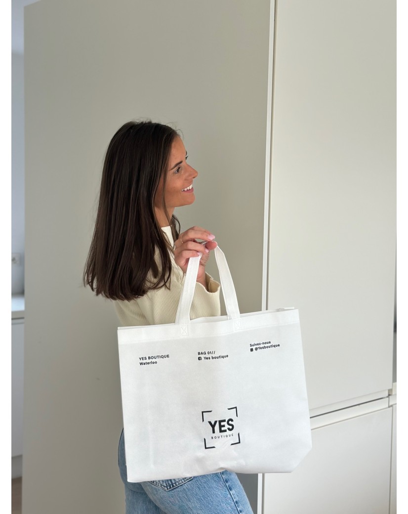 Bolsa de tela blanca personalizada, barata y ecológica