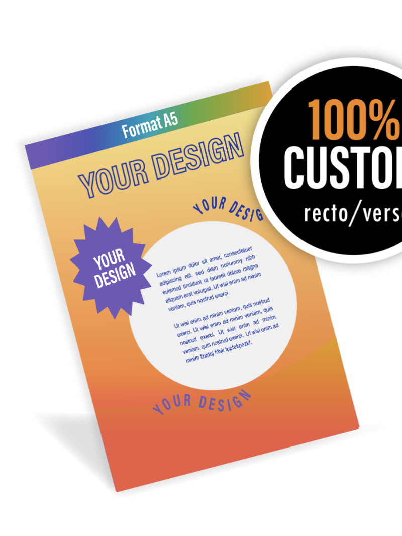 GEPERSONALISEERDE FLYERS VAN A TOT Z (14,8X21CM)