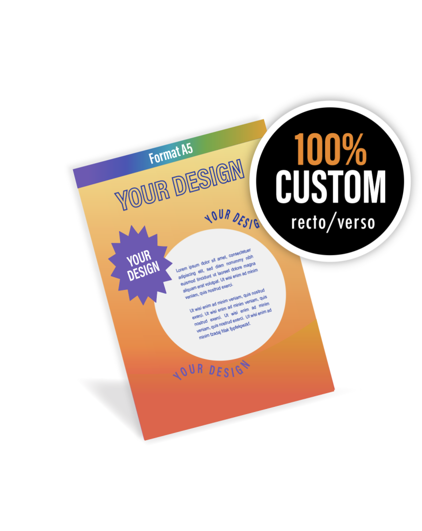 GEPERSONALISEERDE FLYERS VAN A TOT Z (14,8X21CM)