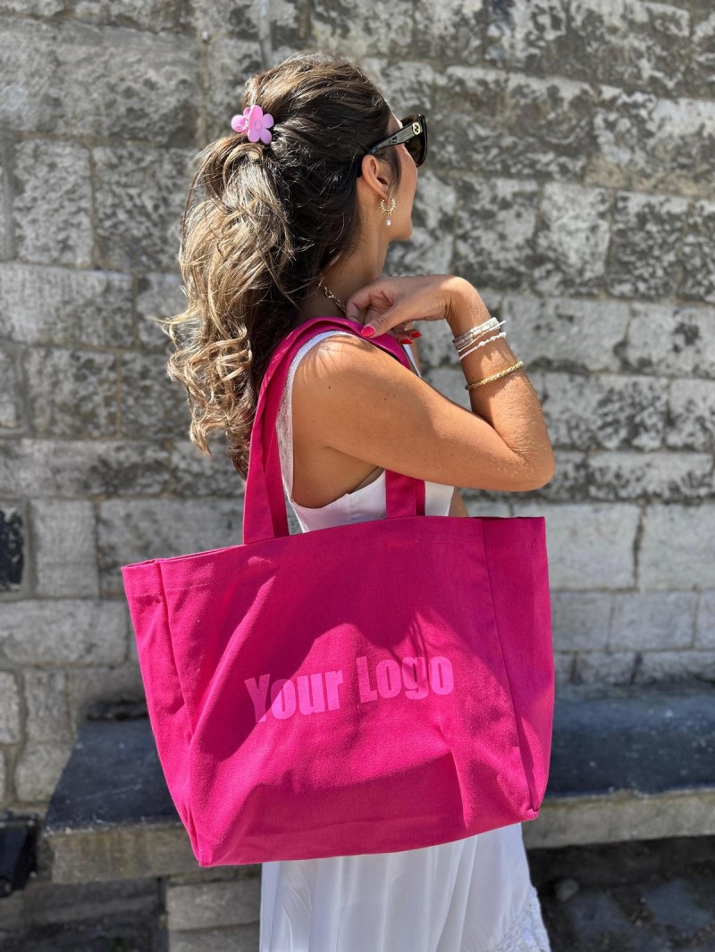 DRAAGTAS "NANCY" - FUCHSIA (43x15x36cm)