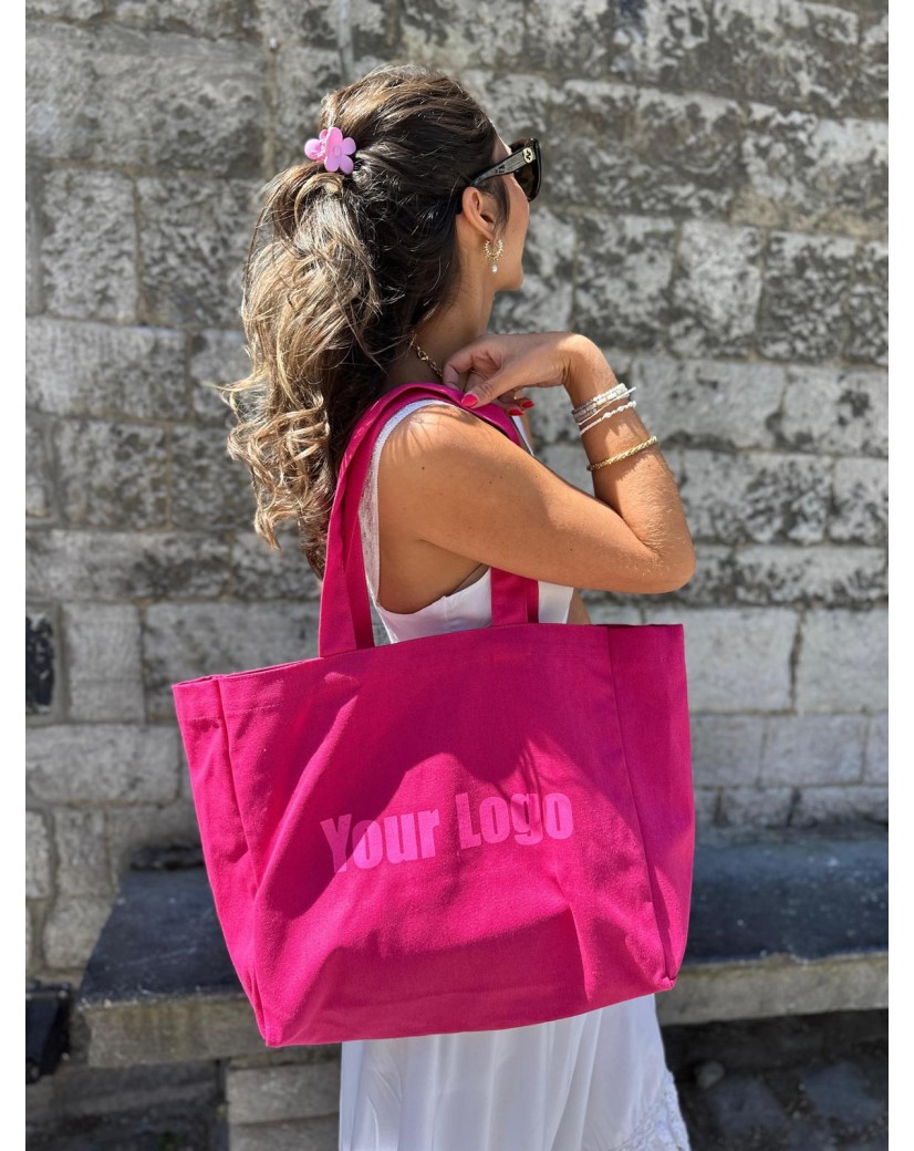 DRAAGTAS "NANCY" - FUCHSIA (43x15x36cm)