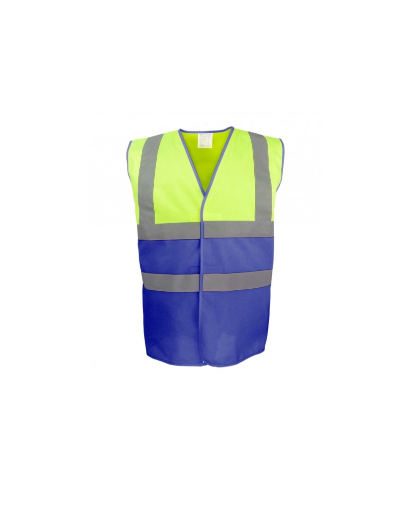 Gilet fluo chantier 2 couleurs
