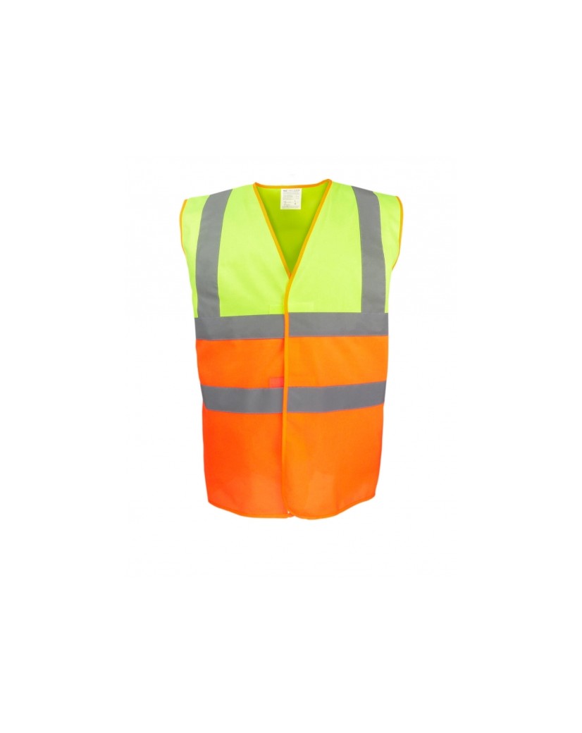 Gilet fluo chantier 2 couleurs