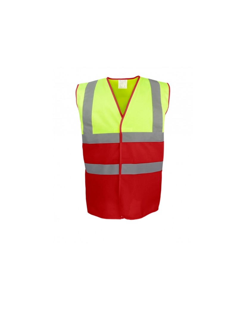 Gilet fluo chantier 2 couleurs