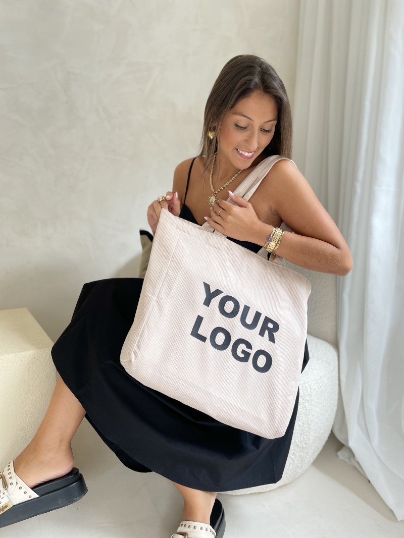 SAC OXFORD - VELOURS BEIGE (41,5x10x39cm)