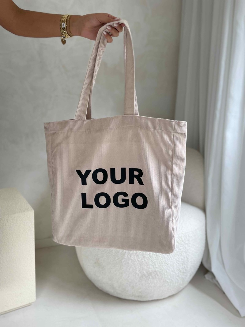 SAC OXFORD - VELOURS BEIGE (41,5x10x39cm)