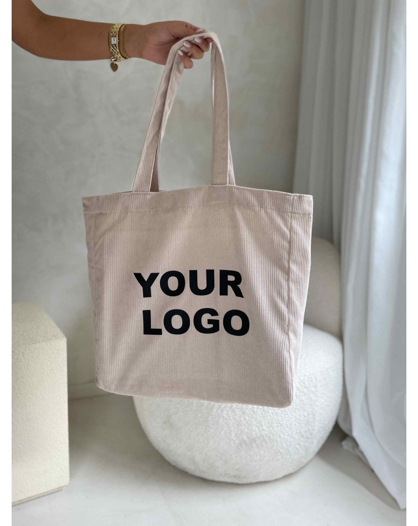 SAC OXFORD - VELOURS BEIGE (41,5x10x39cm)