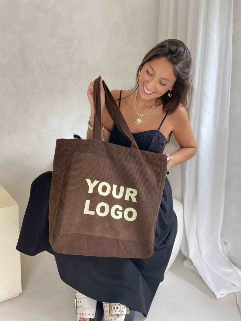 SAC OXFORD - VELOURS BRUN (41,5x10x39cm)